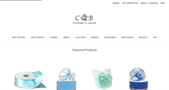 Desktop Screenshot of cbflowerscrafts.com